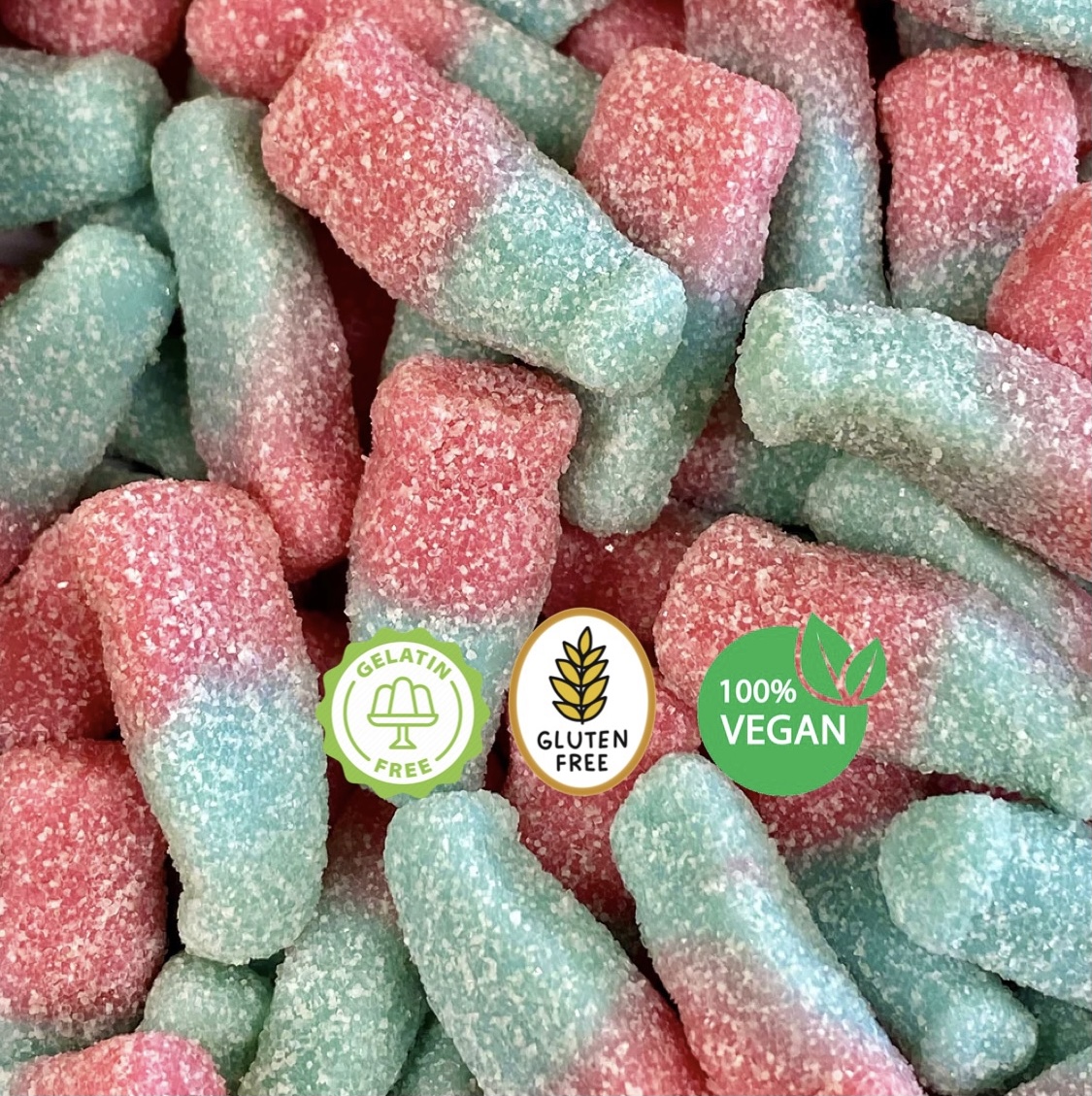 Fizzy Bubblegum Bottles Sugar Land UK PICK N MIX AMERICAN CANDY SWEETS