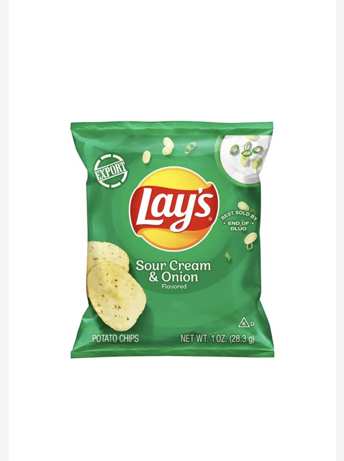 Lay’s Sour Cream & Onion Chips 28.3g - SugarlandUK